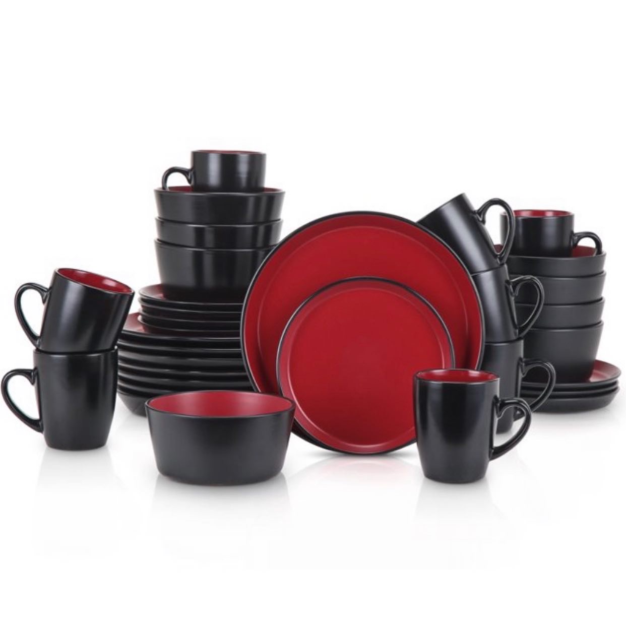 Generic Stoneware Dinner Plate Set 16pcs - Image 2