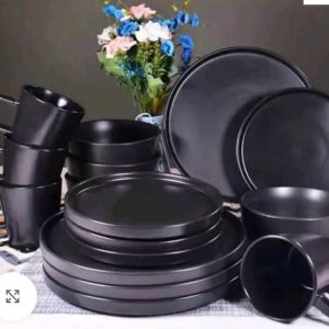 Generic Stoneware Dinner Plate Set 16pcs